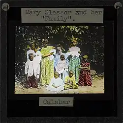 "Mary Slessor and her family", Calabar, late 19th century
