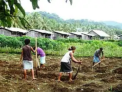 Students gardening at the Stuyvenberg RTC, presumably in 2011.