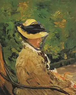 Édouard Manet, Mme Manet in the garden of Bellevue, 1880, Metropolitan Museum of Art
