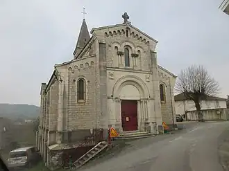 The church in Saint-Léger-sous-la-Bussière