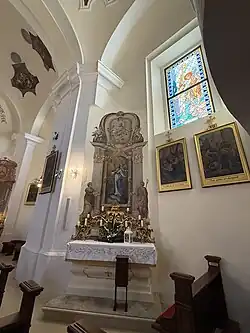 Interior of the church