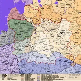 Location of Socialist Soviet Republic of Byelorussia