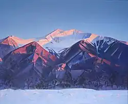 Nikolai Romanov. Evening in Sayan Mountains. 2015