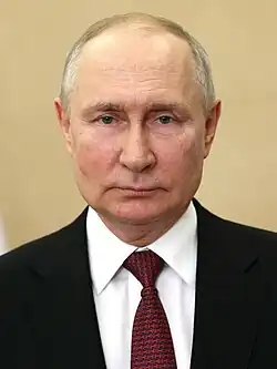 Vladimir Putin President of the Russian Federation since 7 May 2012[f]