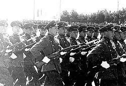 The Honor Guard of the academy during a parade in 1966