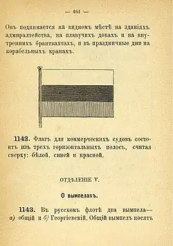 Black-and-white sketch of the flag, 1885
