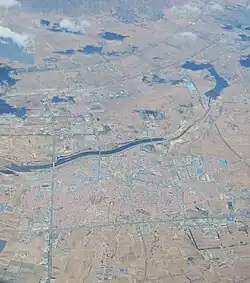 Urban area from above