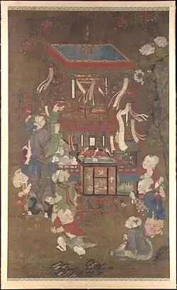 Bird Peddler, 16th century. The prosperity of the Ming-era inspired a renaissance in art depicting common life.