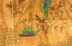 Image 31Section of a painting depicting daily life of the Taokas people, 1684–1722 (from History of Taiwan)