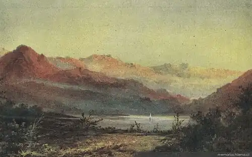 Antonio Smith (Chile) Cordillera and Lake. Late 19th c.