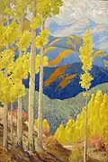 Sheldon Parsons, Santa Fe Mountains in October, c. 1919
