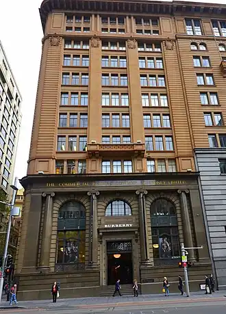 Commercial Banking Company, George Street, Sydney. Completed 1920s