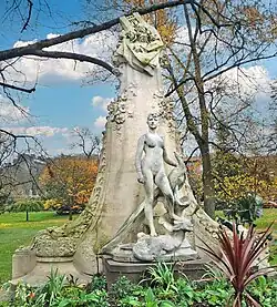 "La femme au paon" by A. Falguière