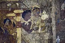 The conversion of sensuality-driven Nanda to Buddhism, left corridor[198]