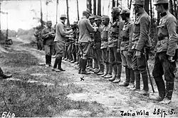Soldiers getting decorated at the Eastern front