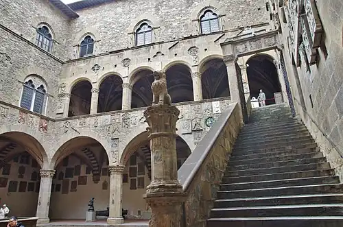 Stairs and inner courtyard