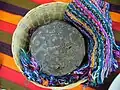 Tortillas of blue corn