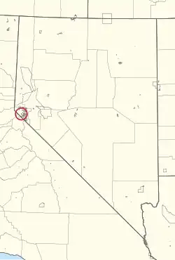 Location of Dresslerville Colony in Nevada