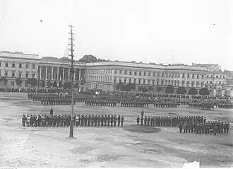 Warsaw celebration of anniversary of Battle of Warsaw (1920), mischievously dubbed by political opponents as the "Miracle on the Vistula"