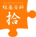 Tenth anniversary of Wikipedia celebrated on the Chinese edition. Traditional Chinese orange variant (2011)