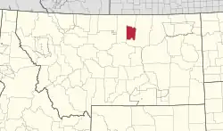 Location in Montana
