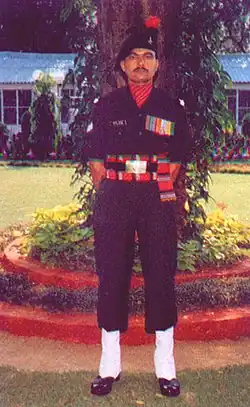 14th Maratha jawan in ceremonial version of the service dress
