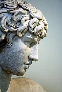 The bust from right side.