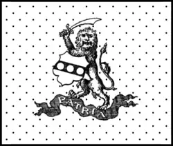 1747 flag of Pennsylvania Associators[31] (now the modern 111th Infantry Regiment and 28th Infantry Division) designed by Ben Franklin. (Colors, if any, unknown)