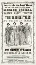 Samuel B. Waugh, and the Singing Sisters, at Boylston Hall, 1855