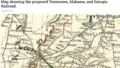 Map published in c1893, shows Atoka in Tipton County, Tennessee.