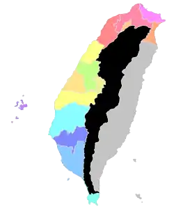 Image 20Administrative units of Taiwan under the Qing dynasty by 1894 (from History of Taiwan)