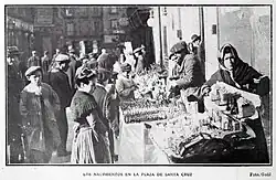 Street trade on Easter.