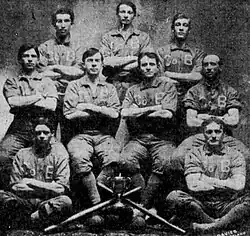 a picture of a baseball team in 1908