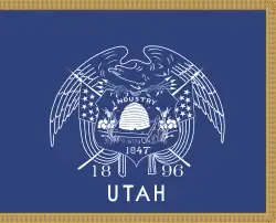 Flag of Utah (unofficial) (circa 1909–1911)