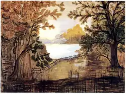 Fireboard by Grandma Moses, 1918