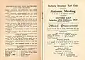 1933 VATC Futurity Stakes officials & information for patrons