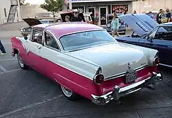 rear view, 1955 Ford Fairlane Crown Victoria