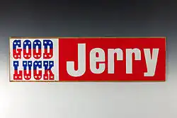 Bumper sticker supporting the 1976 Gerald Ford presidential campaign.