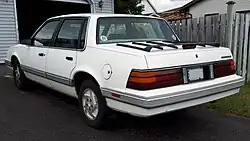 1987-1988 Pontiac 6000 LE photographed in Sault Ste. Marie, Ontario, Canada