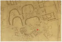 map with Hulme Hippodrome highlighted