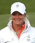 Suzann Pettersen, winner of several majors and #2 in the World Rankings