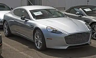 A 2014 Rapide S V12 in a light silver