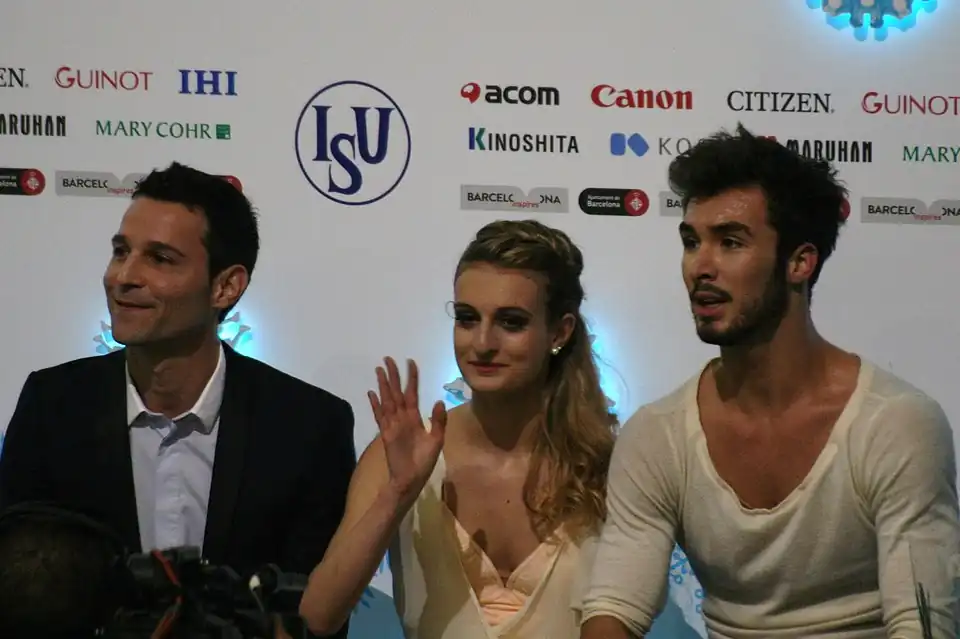 2014 Grand Prix of Figure Skating Final Gabriella Papadakis Guillaume Cizeron Romain Haguenauer IMG 3788.JPG