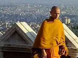 Monk at Swayambhunath