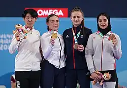 Girls' +59 kg victory ceremony