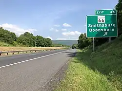 I-70's exit in Beaver Creek