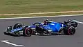 Nicholas Latifi driving the Williams FW44 at the 2022 British Grand Prix.