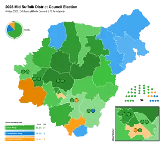 2023 results map