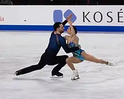 Deanna Stellato-Dudek and Maxime Deschamps at the 2024 Skate Canada International