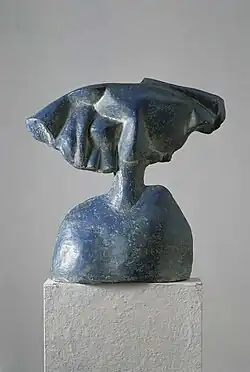 Blue Head (1966), blue coloured asbestos cement